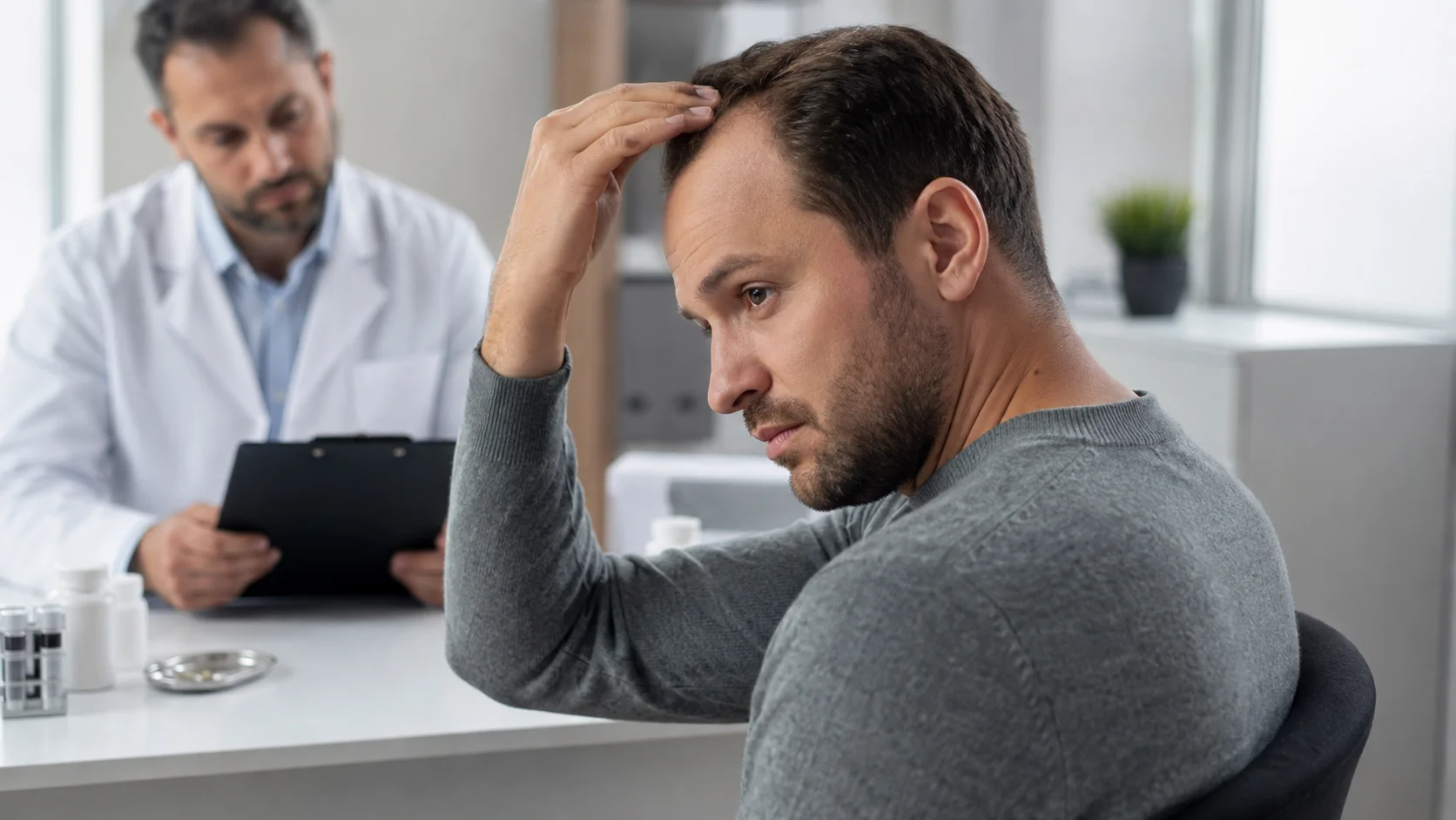 IVF Treatment and Hair Loss in Men: Hormonal Changes, Medications, and Temporary Shedding
